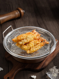 Frying Strainer and Water Draining Tray