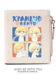Cartoon Anime Mermaid Trap Short Wallet for Students Girls Cute Tiny Coin Purse Fashionable Polyester Inner Youth Credit Card Holder