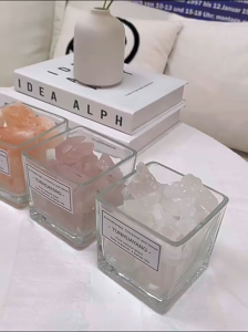 Aromatherapy Diffuser Fireless Natural Aroma Crystal Stone Essential Oil Refill Home Fragrance