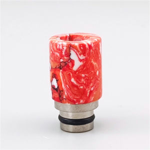 1Piece 510 Drip Tip Stainless Steel Resin Imitation Jade Turquoise Mouthpiece