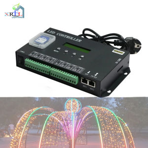 H807SA 8Ports LED Pixel Controller Artnet To SPI supports Madrix Software LAN Synchrony SD card DMX512 Console  for WS2811 WS2812 WS2812b WS2815 Led Strip Light