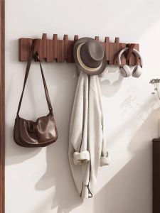 CHUJUN | Wall-mounted Coat Rack Entryway Solid Wood Hook