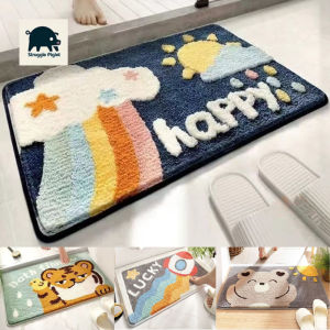 Bathroom Mat Cartoon Washable Cute Water Absorbent Non-slip Quick Dry Home Textile Bedroom Soft Household Doormats Decor