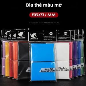 100 Túi Đựng Thẻ Bài 66x91mm Chất Liệu Mờ Bảo Vệ Thẻ Bài Tương Thích Với Thẻ Bóng Chày Bóng Đá Thể Thao MTG