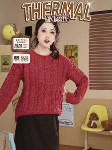 SEIFINI | Gentle Style Red Fair Isle Sweater