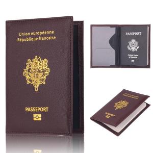 EU France Passport Cover Holder Acrylic Plastic Card Case Document Organizer Travel Essential No Brand Registered Trademark