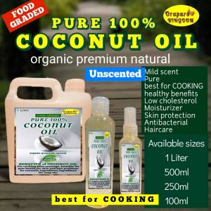 COCONUT OIL PURE ORAPURE KINGDOM  100ML 250ML 500ML 1 LITER