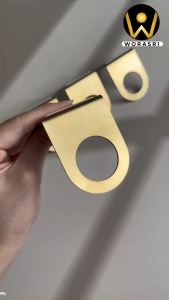 WoraSri SS625 ที่แขวนขวดแชมพู สบู่เหลว สบู่ล้างมือติดผนัง แบบ 2 ขวด สแตนเลส 304 สีทองด้าน Brushed Gold Soap Dispenser Holder