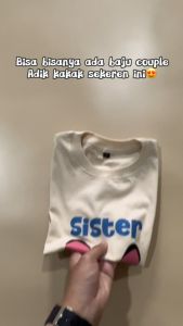 Kaos Couple Adek Kakak 1-12 Tahun Sibling Series Warna Coksu