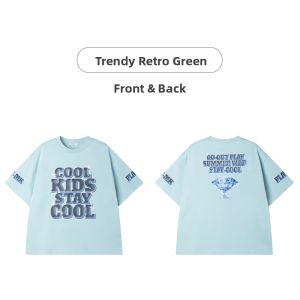 MUCMUKN | Cooling Brand Print Short Sleeve T-Shirt