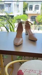Giày sandal cao gót DHC4 cao 7P phân trẻ trung