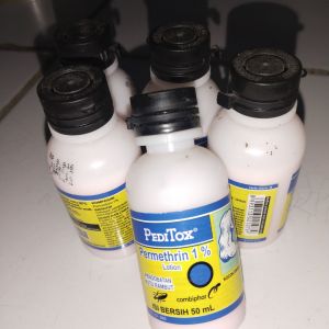 PEDITOX 50ml /peditox obat pembasmi kutu rambut Permethrin 1%lotion kutu rambut hilang seketika