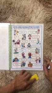 Học liệu giáo dục từ vựng tiếng anh chủ đề động từ hoạt động với 80 hình ảnh và 5 cách chơi chất liệu giấy ép plastic