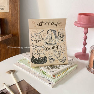 Desktop Cute Cartoon Dressing Table Mirror Makeup Mirror Female Desktop Portable Foldable Student Dormitory Small Paper Mirror