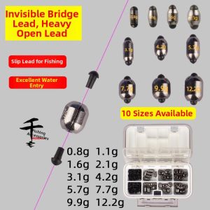High Quality Unseen Open Top Tungsten Steel Fishing Weights