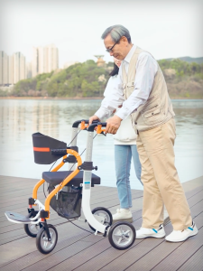 [SG Stocks] Zivievs 3 in 1 Walker Wheelchair Combo Walking Aid Foldable Aluminum Rollator with Footrests Convertible to a Transport Chair Maximum Mobility in All Situations
