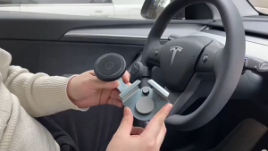 Magnetic Car Cellphone Holder for Tesla Car Phone Stand 360° Rotatable Compatible for iPhone Android All Phone