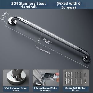 YUESHIYI | Non-slip Elderly Safe Bathroom Handle 304 Stainless Steel Thickened