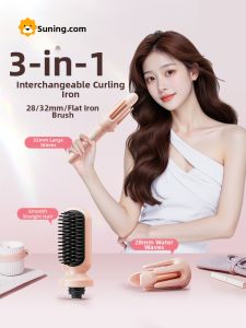 Automatic Curling Iron 32mm Long Lasting Styling No Damage to Hair Three in One Design Home Travel Salon Universal Voltage