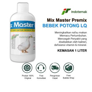 MIX MASTER LQ BEBEK PEDAGING - Untuk Penggemukan Bebek dan Memacu Pertumbuhan Bebek