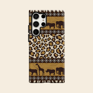 African Animal Mix Luxury Fashion Full Lens Protective Case for Samsung Galaxy S26 S25 S24 A56 A36 Plus Ultra