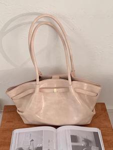 2025 New High Quality Large Capacity Tote Bag Fashionable Commuter Single Shoulder Bag Women PU Leather Polyester Lining