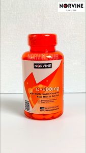 VITAMIN C 500 MG NORVINE BPOM -120 TABLETS DAYA TAHAN IMUN TUBUH ORIGINAL USA