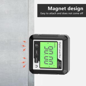 Digital Protractor Angle Finder with LCD Display  High Precision Magnetic Level Inclinometer  Auto Rotation for Woodworking  Construction
