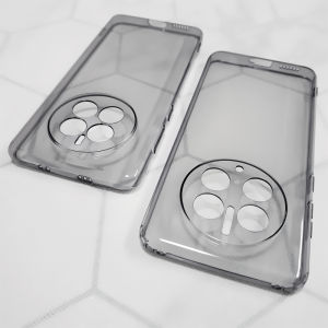 Applicable to Huawei Mate50 Phone Case 50pro Transparent Black Transparent Protective Case All-Inclusive Arc Border Drop Soft Shell Thin