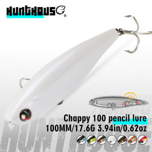 Hunthouse 100mm17.6g Topwater Pencil Fishing Lure Floating Rattle Ball Hard Bait WTD Surface Saltwater For Pike Bass Fish Tackle