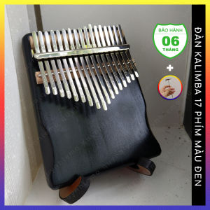 Đàn kalimba 17 phím nguyên khối Manhogany QUYNHLEMO Kalimba 17 phím màu đen đồ chơi cho bé phụ kiện gồm búa chỉnh âm.