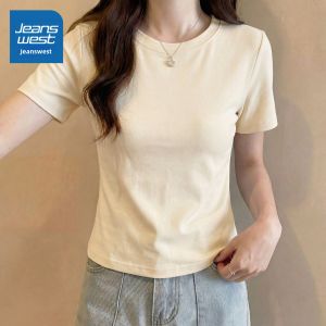 Jeanswest | Summer Short Sleeve Stylish Petite Fitting T Shirt Female 2026 New