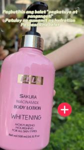 LBLS Sakura Niacinamide Body Lotion: Deep Nourishing Skin Care & Whole Body Brightening