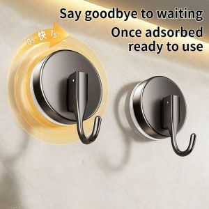 No Need To Drill Suction Cup door rear hook strong load-bearing kitchen bathroom adhesive hook Key hook Kitchen Hook
