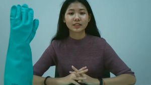 NIVOX-18 INCHES : ถุงมือยางไนไตรล์เขียว ยาว 18 นิ้ว หนา 22 มิล (0.56 มม.) ไร้รอยต่อ กันสารเคมีรุนแรง