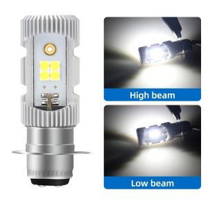 KEVANLY | 1pc P15D Motorcycle LED Headlight Bulb T19 12V Spotlight Daytime Running Light Hi/Lo Beam Light 8SMD 3030 Chip 6000LM