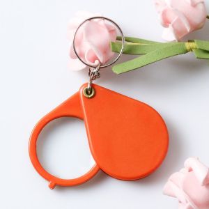 MONLEYTA | Portable Handheld Magnifying Glass Keychain For Reading And Book Viewing High Definition Senior Multi-Functional Miniature Childrens Special Purpose