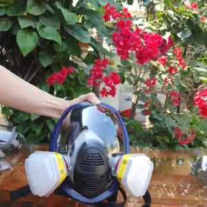 [Tặng 10 tấm lọc]Bộ mặt nạ phòng độc 6800 7 chi tiết  phun sơn Phun thuôc sâu phòng độc khói đám cháy