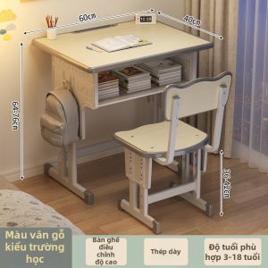 FWTDF | Bộ Bàn Học Kiểu Trường Học