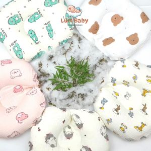 Gối cho trẻ sơ sinh gối chống bẹp đầu xô Muslin ruột bông đinh lăng giúp bé ngủ ngon ngăn ra mồ hôi trộm LB-KID