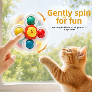 Hadassah | Suction Cup Cat Rotary Toy