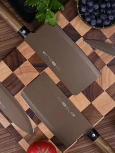 Dao Chặt Xương Thép Không Gỉ Độ Cứng Cao Lưỡi Sắc Bén Cán Giả Gỗ Dùng Trong Nhà Bếp Để Chặt Thịt Và Xương Dễ Vỡ