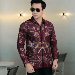 TERLARIS Batik Pria Lengan Panjang Kwalitas Premium Harga Bersahabat Tidak Mudah Lusuh | Size M-XXL