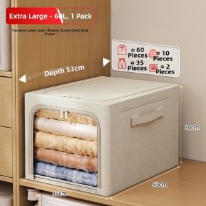Home Linen Clothes Storage Box Rectangular