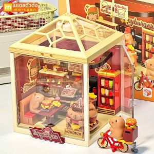MOTUAN | Đồ Chơi DIY Sáng Tạo Hình Linh Vật Capybara Cổng Burger Shop