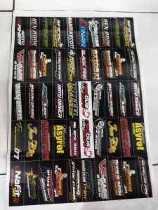 satu lembar stiker logo telolet bus basuri /stiker bus bus basuru isi 50kotak / stiker anti air