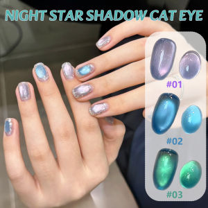 1-18pcs TC ฤดูร้อน Cool Nail Art Night Star Sea Series CAT EYE GEL เล็บยอดนิยมขั้นสูงอเนกประสงค์เซรามิคแก้วลูกปัดเจล