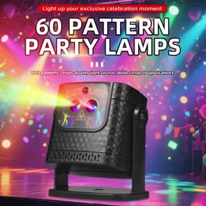 Đèn Laser Sân Khấu DJ Disco Sạc USB Điều Khiển Bằng Giọng Nói Và Điều Khiển Từ Xa Dùng Cho Tiệc Tại Nhà Karaoke Trang Trí Giáng Sinh Lễ Hội