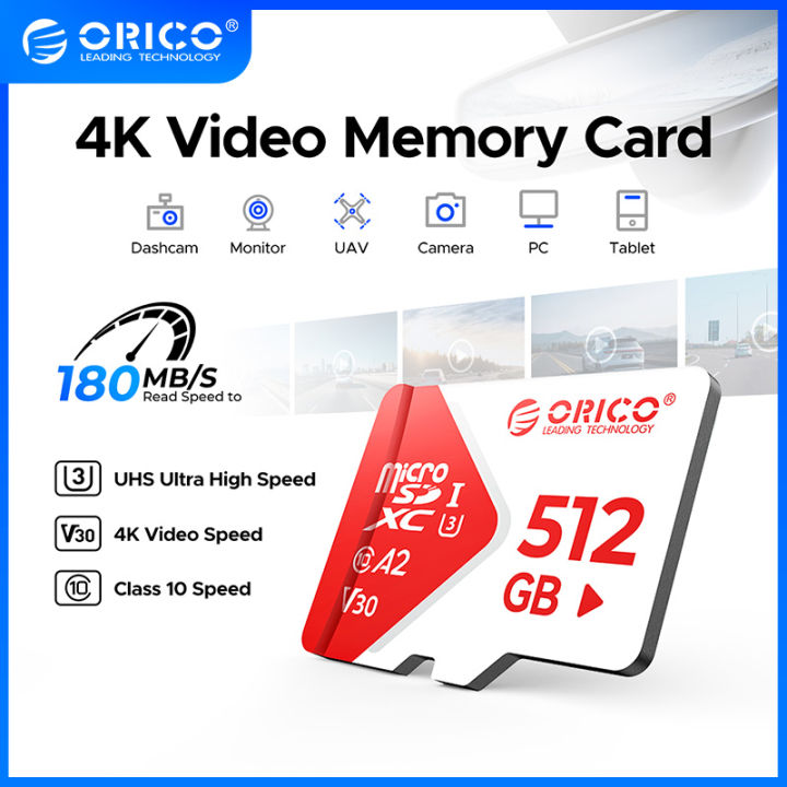 ORICO Extreme PRO การ์ด UHS-I ไมโคร SD การ์ดความจำไมโคร SD 512GB 256GB ...