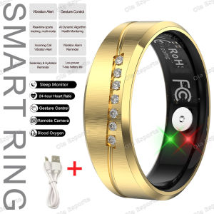New Couple Smart Ring Vibration Reminders Remote Selfie Heart Rate Sleep Monitoring Stress Switch Video Sports Smartring R11C